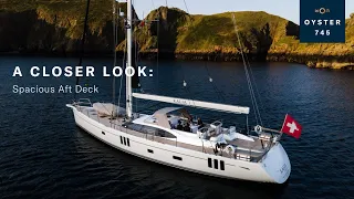 A Closer Look: Oyster 745 Spacious Aft Deck | Oyster Yachts