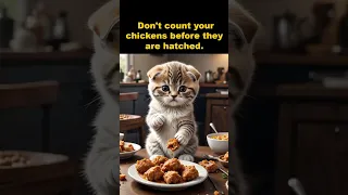 Don't count your chickens before they are hatched. #catlover