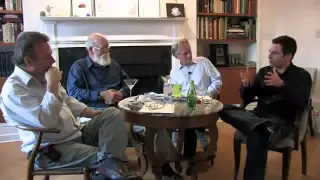 Four horsemen - Richard Dawkins, Christopher Hitchens, Sam Harris, Daniel Dennett.