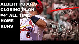 Albert Pujols Race to 700 Home Runs