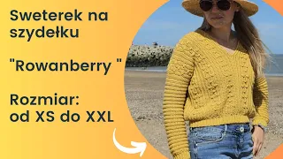 Sweter "Jarzębina" na szydełku, cz.1/3 Karolina Szydełko