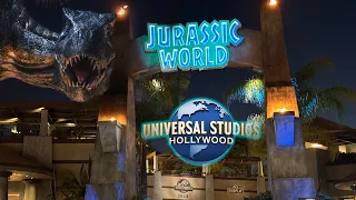 Jurassic World Ride At Night Universal Studios Hollywood - POV