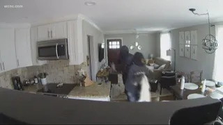 Caught on camera: Burglars break into home, steal safe
