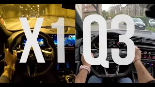 2022 BMW X1 vs 2022 AUDI Q3 | Test Drive POV | 0-100 #car #suv