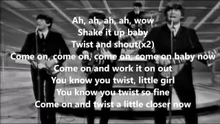 Twist and Shout with lyrics(The Beatles)