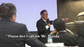 President Akio Toyoda's communication style