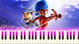 🎵 ALL Miraculous Ladybug The Movie Songs On Piano