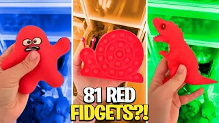 I BET You Don’t Have 81 RED Fidgets?! ❤️ @MrsBench
