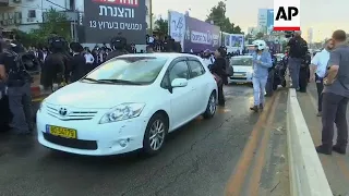 Ultra Orthodox protest in Bnei Brak suburb of Tel Aviv