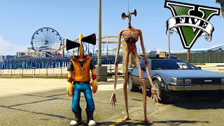 VIREI uma CRIANÇA no GTA 5 ! Siren Head