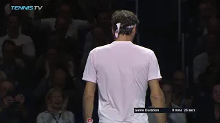 Hot Shot: Roger Federer Shows 'Brilliant Net Skills' Basel 2018