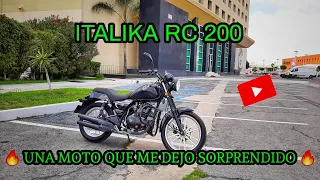 ITALIKA RC 200 REVIEW A FONDO (UNA PEQUEÑA CUSTOM MUY COMPLETA) ¿PERFECTA PARA TU PRIMER MOTO?🔥