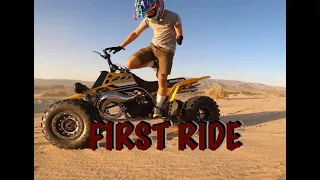 Built Yamaha Banshee - FIRST RIDE + Prep