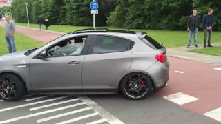 Alfa Romeo Giulietta Quadrifoglio Verde | Cars and Coffee XXL 2016 | exhaust sound - engine sound