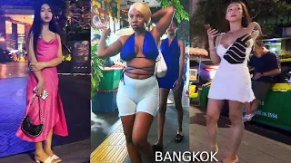 Bangkok Nightlife Walk around Nana Plaza and Thermae Cafe 2024