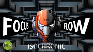 Focus Flow Minimal Techno Study Music + Beta Isochronic Tones 16-20Hz