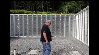 INTERIOR OF THE PRECAST FOUNDATION WALL