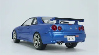 Solido 1:18 Nissan Skyline (R34) GT-R Midnight Purple 1999 (S1804306) Diecast car model