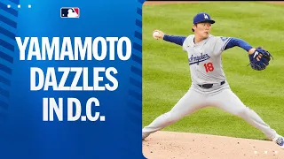 Yoshinobu Yamamoto strikes out 7 in second career victory!