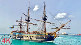 Gibraltar Welcomes World‘s Largest Wooden Sailing Ship, Götheborg of Sweden, 4K60fps