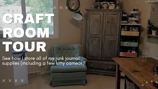 Craft Room Tour! See How I Store My Junk Journal Supplies