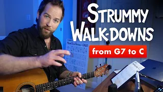 How to add WALK-DOWNS to your STRUMMING (Key of C)