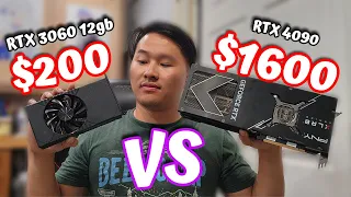 RTX 3060 12GB vs 4090 🤔 Do You Really Need an RTX 4090 for AI?