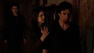 TVD 5x14 - Katherine tries to make Stefan kill Damon to save her | HD