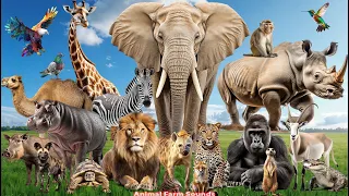 The Animal World Around Us: Lion, Elephant, Cow, Tiger, Cat, Dog - Animal Sounds