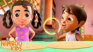 Mummy Ki Roti Gol Gol, मम्मी की रोटी गोल गोल, Hindi Rhymes and Kids Songs