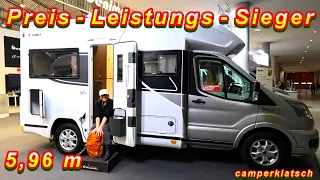 NUR 5,96 m🔥LUXUS CAMPER zum Schnäppchenpreis🔥günstige KURZE KOMPAKTE Wohnmobile unter 6m bis 3,5 t‼️