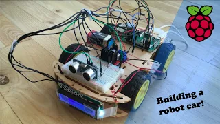 Building a Robot Car from Scratch! | Raspberry Pi | Small Rover with LCD + Ultrasonic Sensor!!