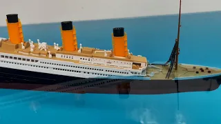 Titanic Model Sinking After Hitting Iceberg with Back to Back Review of All Ships