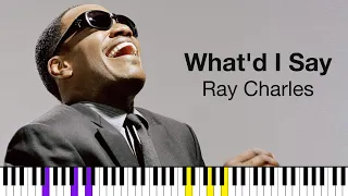 What'd I Say — Ray Charles | Piano Tutorial