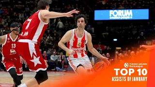 Top 10 Assists | January | 2023-24 Turkish Airlines EuroLeague