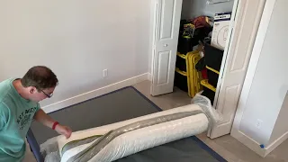 Mattress explodes on opening