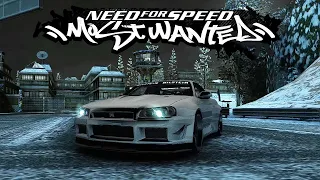 NFS Most Wanted 2005 - Night Winter Cinematic (4K)