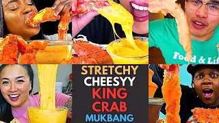 😋🦀🧀 YUMMY SUPER CHEESY KING CRAB SEAFOOD BOIL MUKBANG ASMR | MUKBANG COMPILATION🤤🦀🧀