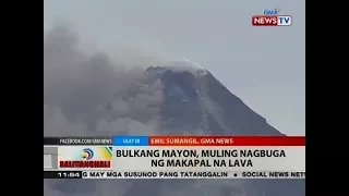 BT: Bulkang Mayon, muling nagbuga ng makapal na lava