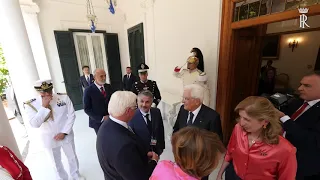 Mattarella riceve il Presidente Steinmeier a Napoli