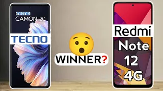 Tecno Camon 20 vs Redmi Note 12 4G : Winner 🤔🔥