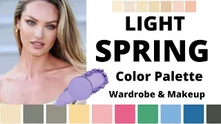 LIGHT SPRING COLOR PALETTE FOR WARDROBE AND MAKEUP