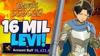 16 Million Box CC Green Levi Showcase! Big Boy 6/6 New Levi! | 7DS Grand Cross