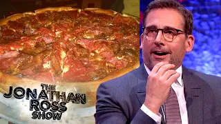 Steve Carell Ate 25 Lbs Worth of Chicago Deep Dish Pizza | The Jonathan Ross Show