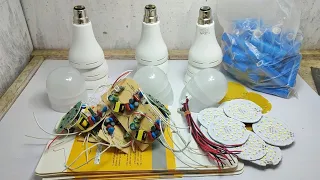 how to make ac dc led bulb at home || ghar par inverter bulb kaise banaen || magic bulb kese banaye