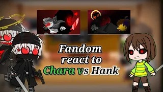 Fandom react to Chara vs Hank ||Full Part||