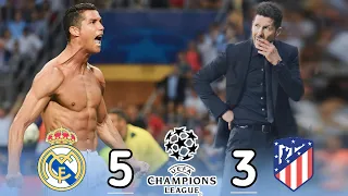 Real Madrid 5-3 atletico madrid》Finale 2016 Extended Highlights And Goals #cristianoronaldo