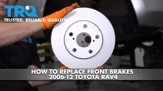 How To Replace Front Brakes 2006-12 Toyota RAV4