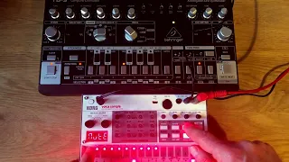 Behringer TD-3 and Korg Volca Sample 2 - 10-minute live jam