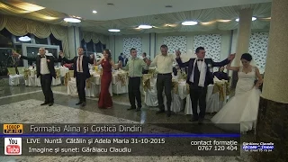 Formatia Alina si Costica Dindiri Colaj HORA LIVE part.1 Nunta Catalin si Adela 31-10-2015